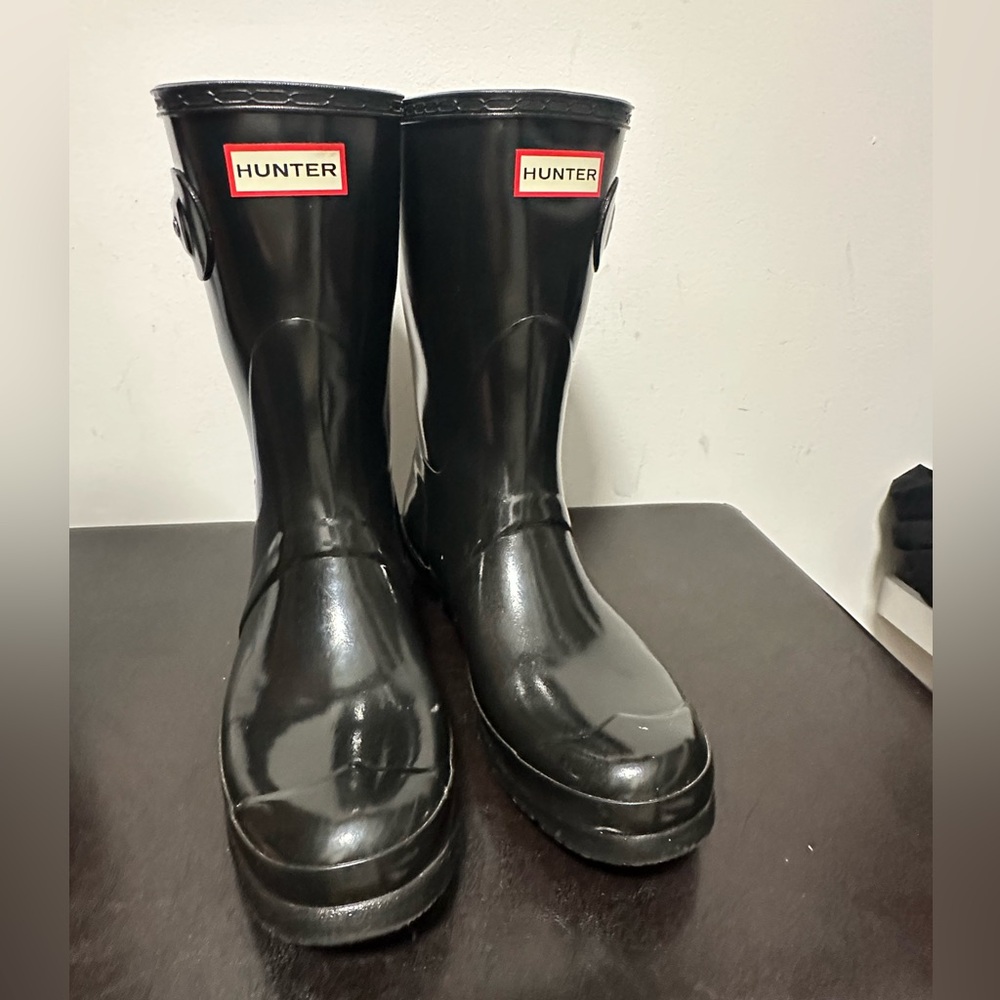 Hunter rain boots, black, stylish, winter and fall